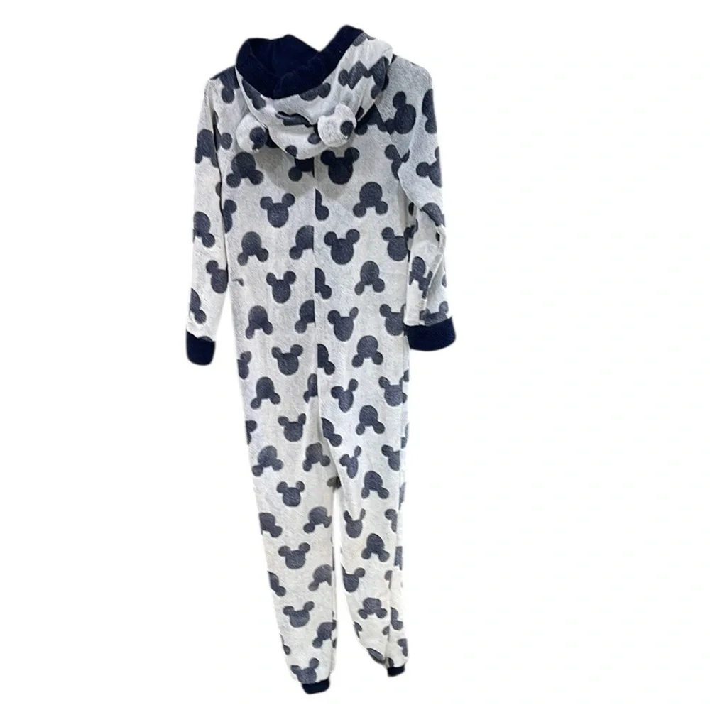 Disney Plush Hooded Onesie Mickey Mouse Pajamas SZ XS Oversized - Picture 6 of 9